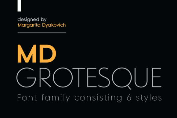 Шрифт MD Grotesque